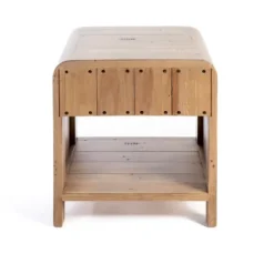 Kirkland's Home Accent & End Tables-Everson Wood Side Table