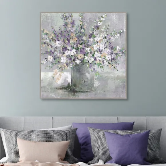 Kirkland's Home Canvas Art-Farmhouse Lavender Framed Canvas Art Print