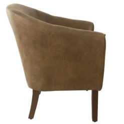Kirkland's Home Accent Chairs-Faux Leather Accent Chair