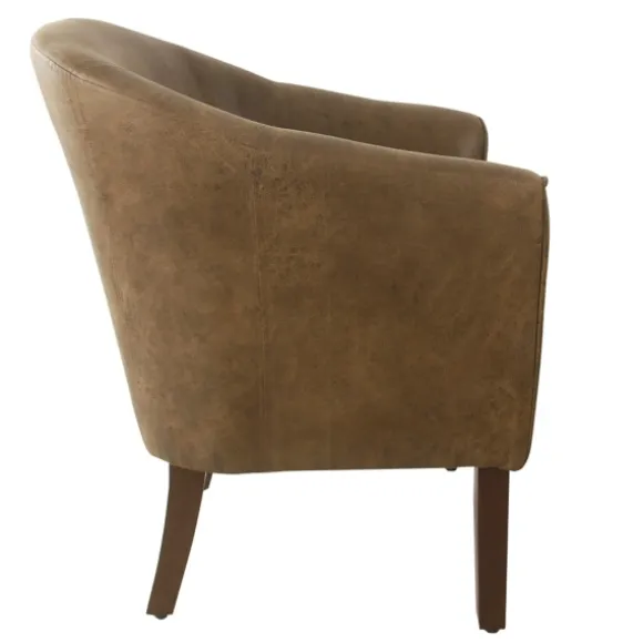Kirkland's Home Accent Chairs-Faux Leather Accent Chair