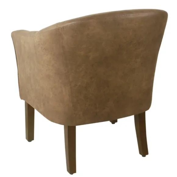 Kirkland's Home Accent Chairs-Faux Leather Accent Chair