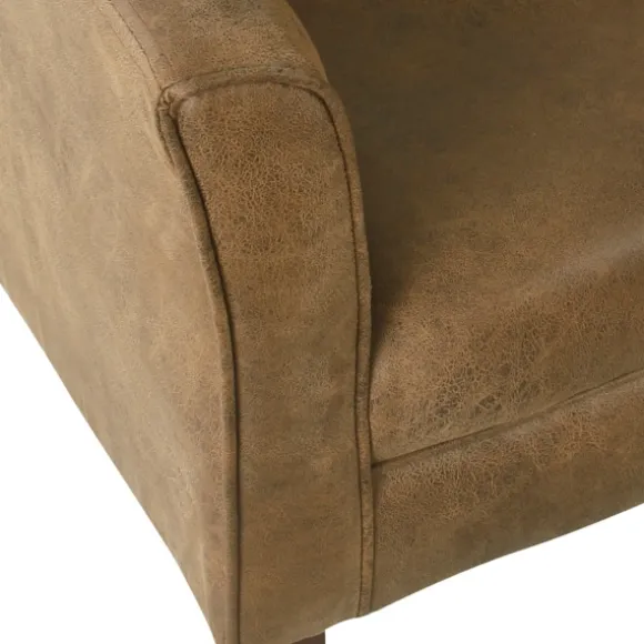 Kirkland's Home Accent Chairs-Faux Leather Accent Chair