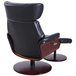 Kirkland's Home Accent Chairs-Faux Leather Accent Chair With Ottoman