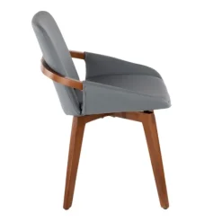 Kirkland's Home Dining Chairs-Faux Leather And Bamboo Frame Dining Chair