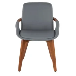 Kirkland's Home Dining Chairs-Faux Leather And Bamboo Frame Dining Chair