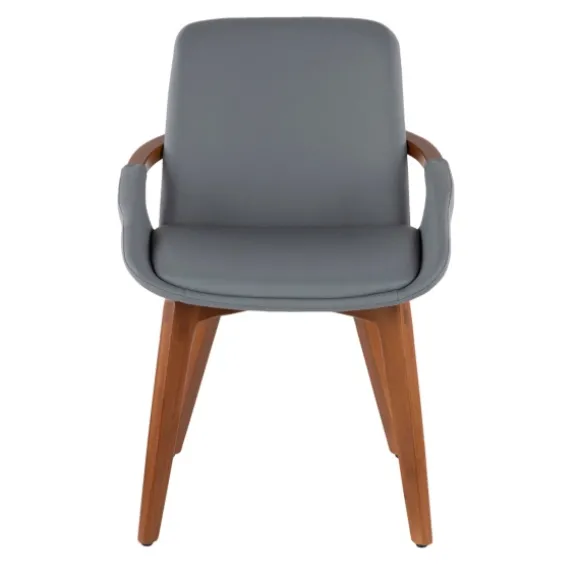 Kirkland's Home Dining Chairs-Faux Leather And Bamboo Frame Dining Chair