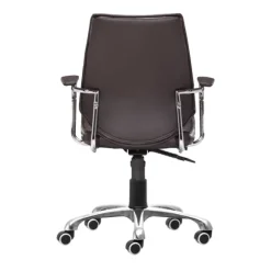 Kirkland's Home Office Furniture-Faux Leather Channeled Office Chair