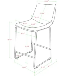 Kirkland's Home Bar Stools & Counter Height Stools-Faux Leather Counter Stools, Set Of 2