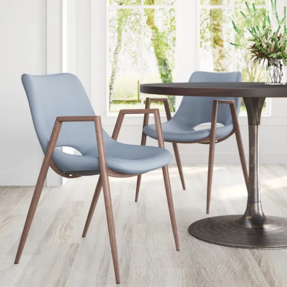 Kirkland's Home Dining Chairs-Faux Leather Cutout Dining Chairs, Set Of 2