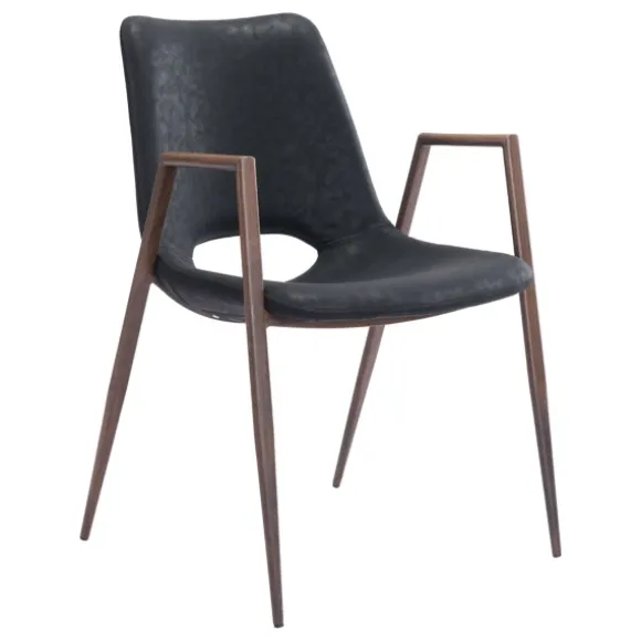 Kirkland's Home Dining Chairs-Faux Leather Cutout Dining Chairs, Set Of 2