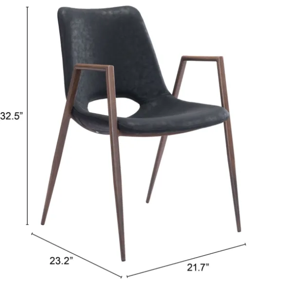 Kirkland's Home Dining Chairs-Faux Leather Cutout Dining Chairs, Set Of 2