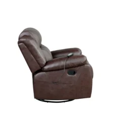 Kirkland's Home Accent Chairs-Faux Leather Heated Massage Recliner