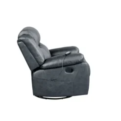 Kirkland's Home Accent Chairs-Faux Leather Heated Massage Recliner