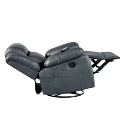 Kirkland's Home Accent Chairs-Faux Leather Heated Massage Recliner