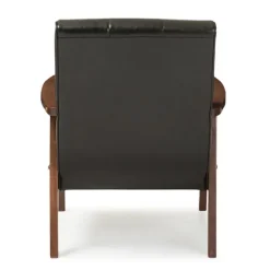 Kirkland's Home Accent Chairs-Faux Leather Kegan Accent Chair
