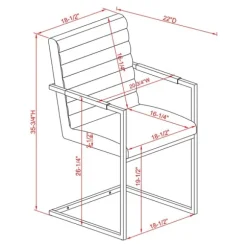 Kirkland's Home Accent Chairs-Faux Leather Modern Accent Chairs, Set Of 2