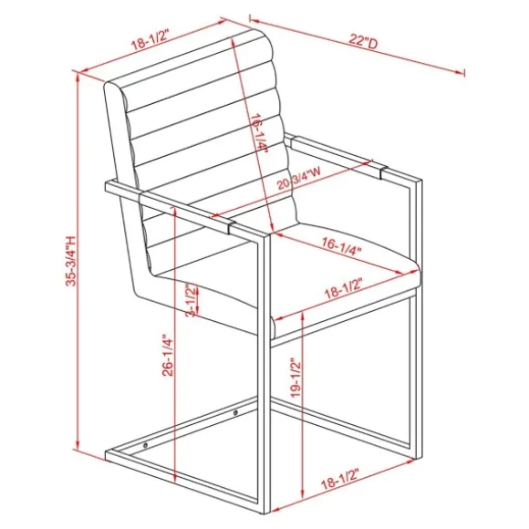 Kirkland's Home Accent Chairs-Faux Leather Modern Accent Chairs, Set Of 2