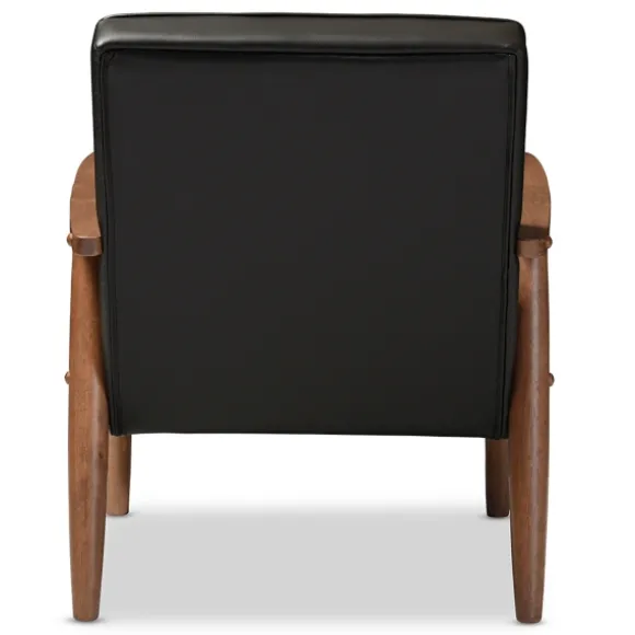 Kirkland's Home Accent Chairs-Faux Leather Sawyer Accent Chair