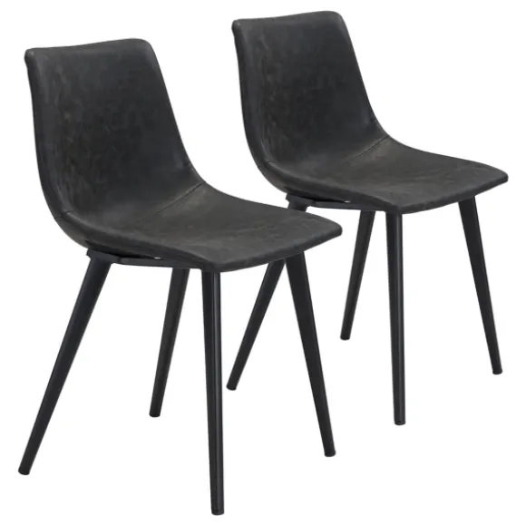 Kirkland's Home Dining Chairs-Faux Leather Scoop Dining Chairs, Set Of 2