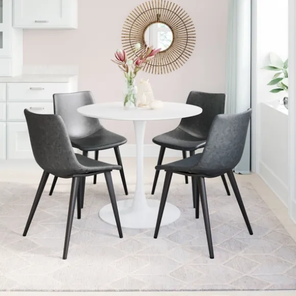 Kirkland's Home Dining Chairs-Faux Leather Scoop Dining Chairs, Set Of 2