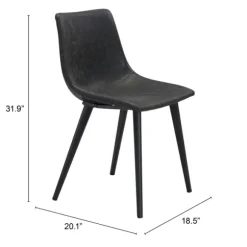 Kirkland's Home Dining Chairs-Faux Leather Scoop Dining Chairs, Set Of 2