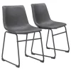 Kirkland's Home Dining Chairs-Faux Leather Sloped Dining Chairs, Set Of 2