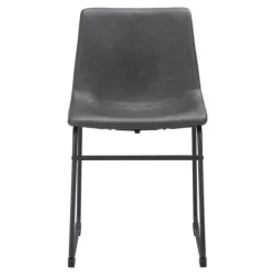 Kirkland's Home Dining Chairs-Faux Leather Sloped Dining Chairs, Set Of 2