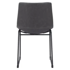 Kirkland's Home Dining Chairs-Faux Leather Sloped Dining Chairs, Set Of 2