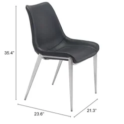 Kirkland's Home Dining Chairs-Faux Leather Stitch Dining Chairs, Set Of 2