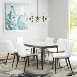 Kirkland's Home Dining Chairs-Faux Leather Stitch Dining Chairs, Set Of 2