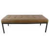 Kirkland's Home Benches & Ottomans-Faux Leather Tufted Button Bench