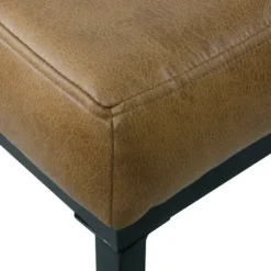 Kirkland's Home Benches & Ottomans-Faux Leather Tufted Button Bench