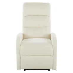 Kirkland's Home Accent Chairs-Faux Leather Upholstered Slim Recliner