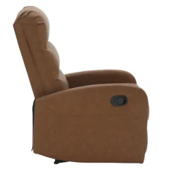 Kirkland's Home Accent Chairs-Faux Leather Upholstered Slim Recliner
