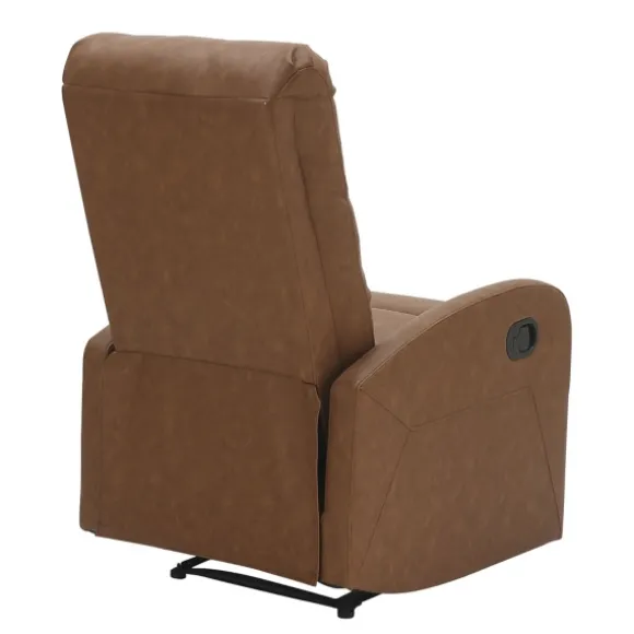 Kirkland's Home Accent Chairs-Faux Leather Upholstered Slim Recliner