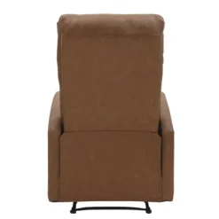 Kirkland's Home Accent Chairs-Faux Leather Upholstered Slim Recliner