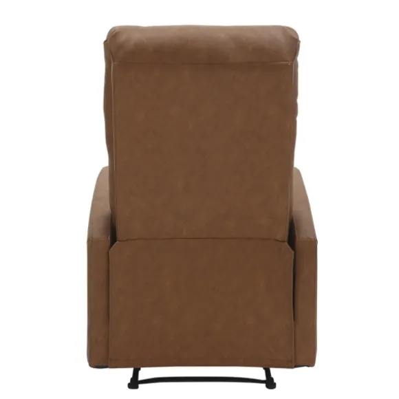Kirkland's Home Accent Chairs-Faux Leather Upholstered Slim Recliner