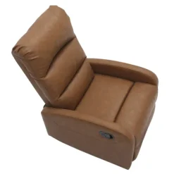 Kirkland's Home Accent Chairs-Faux Leather Upholstered Slim Recliner