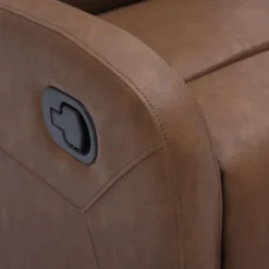 Kirkland's Home Accent Chairs-Faux Leather Upholstered Slim Recliner