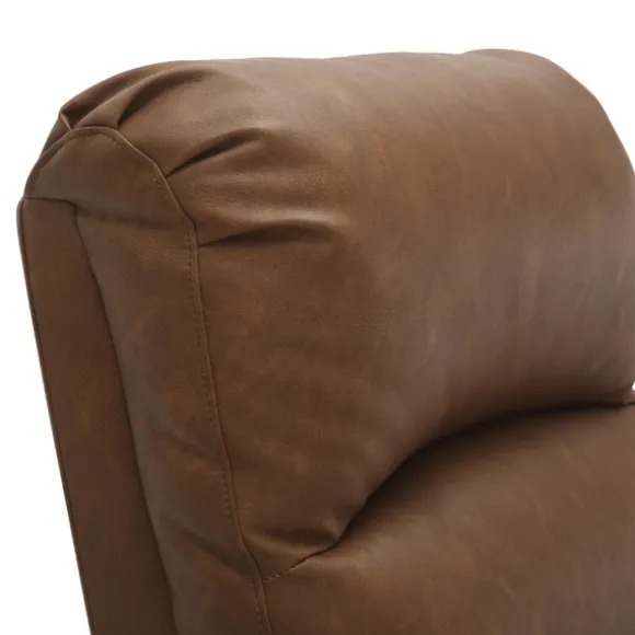 Kirkland's Home Accent Chairs-Faux Leather Upholstered Slim Recliner