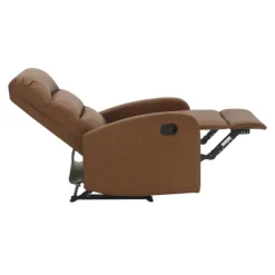 Kirkland's Home Accent Chairs-Faux Leather Upholstered Slim Recliner