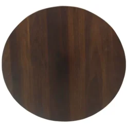 Kirkland's Home Benches & Ottomans-Faux Leather Wood Top Storage Ottoman