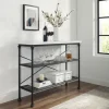 Kirkland's Home Console Tables-Faux Marble Top 3-Tier Melody Console Table