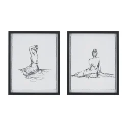 Kirkland's Home Framed Art-Feminine Figures Framed Art Prints, Set Of 2