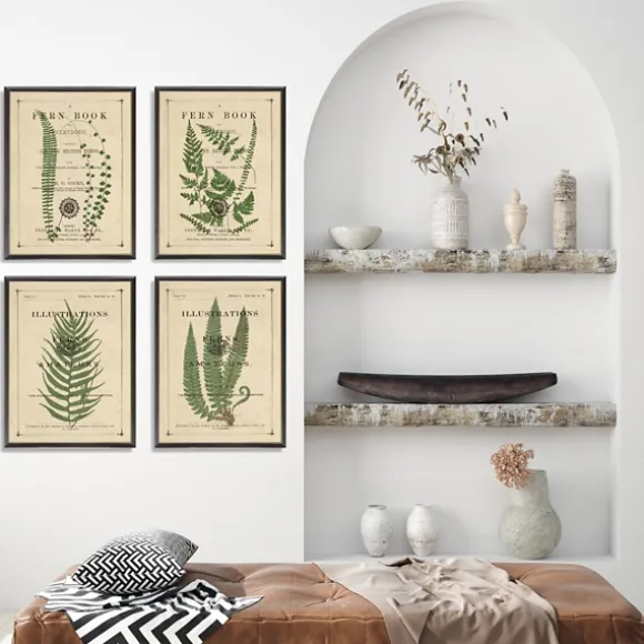 Kirkland's Home Framed Art-Fern Illustrations Framed Art Prints, Set Of 4