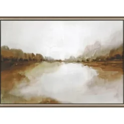 Kirkland's Home Framed Art-Firestone Lake View Framed Canvas Art Print