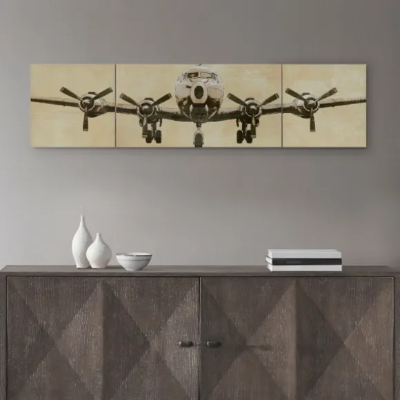 Kirkland's Home Canvas Art-Flight Design Canvas Art Prints, Set Of 3