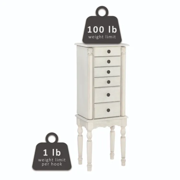 Kirkland's Home Dressers & Chests-Flip Top 5-Drawer Wood Armoire