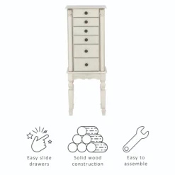 Kirkland's Home Dressers & Chests-Flip Top 5-Drawer Wood Armoire