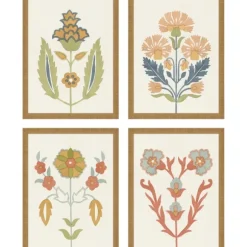 Kirkland's Home Framed Art-Flourish Framed Art Prints, Set Of 4